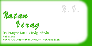 natan virag business card