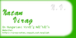 natan virag business card